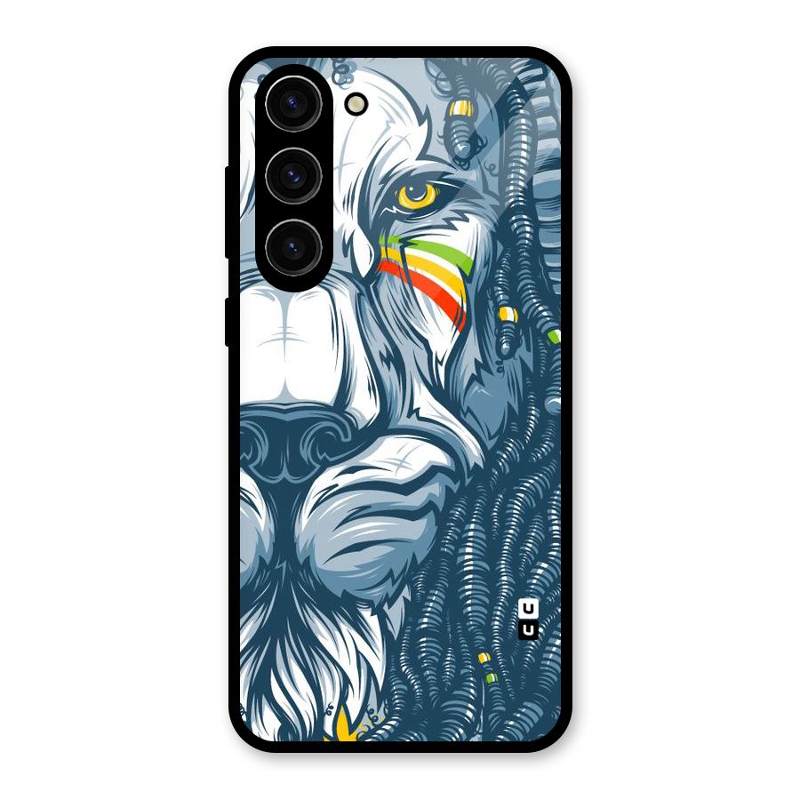 Lionic Face Glass Back Case for Galaxy S23 Plus