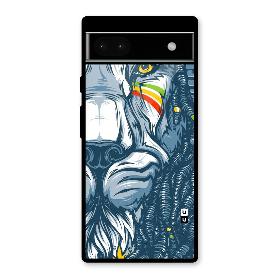 Lionic Face Glass Back Case for Google Pixel 6a