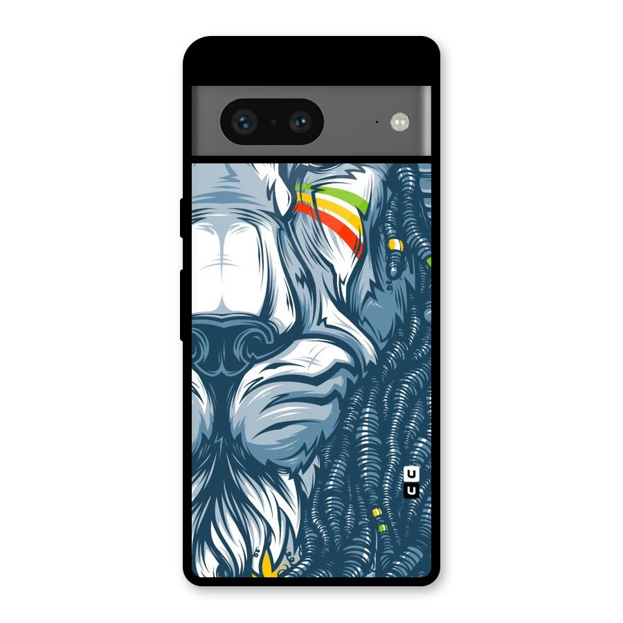 Lionic Face Glass Back Case for Google Pixel 7
