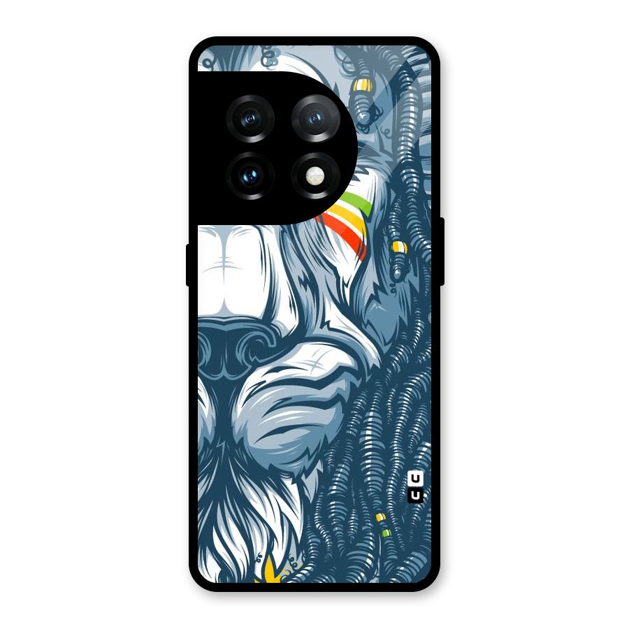 Lionic Face Glass Back Case for OnePlus 11