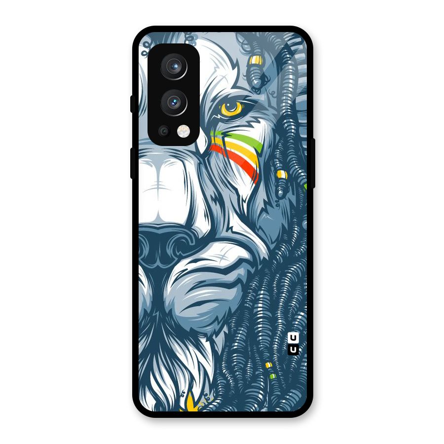 Lionic Face Glass Back Case for OnePlus Nord 2 5G