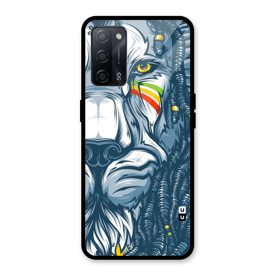 Lionic Face Glass Back Case for Oppo A53s 5G