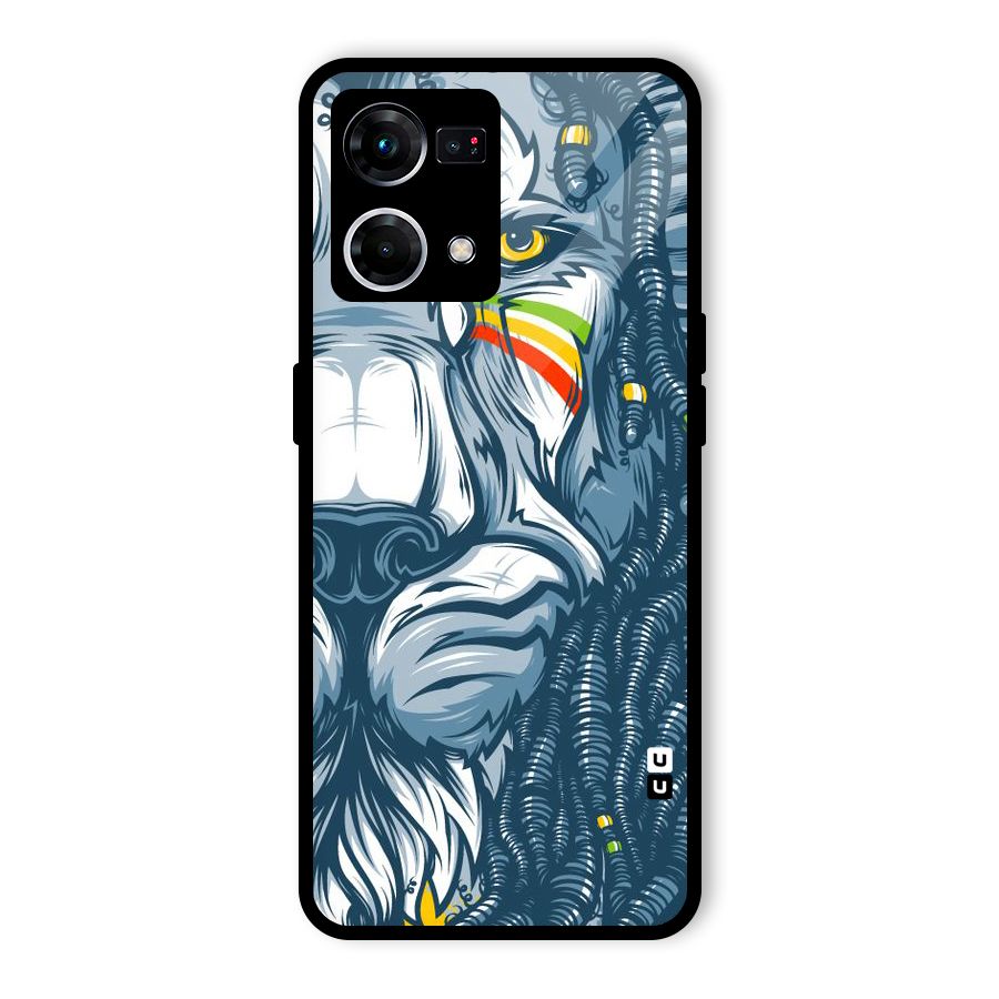 Lionic Face Glass Back Case for Oppo F21 Pro 5G