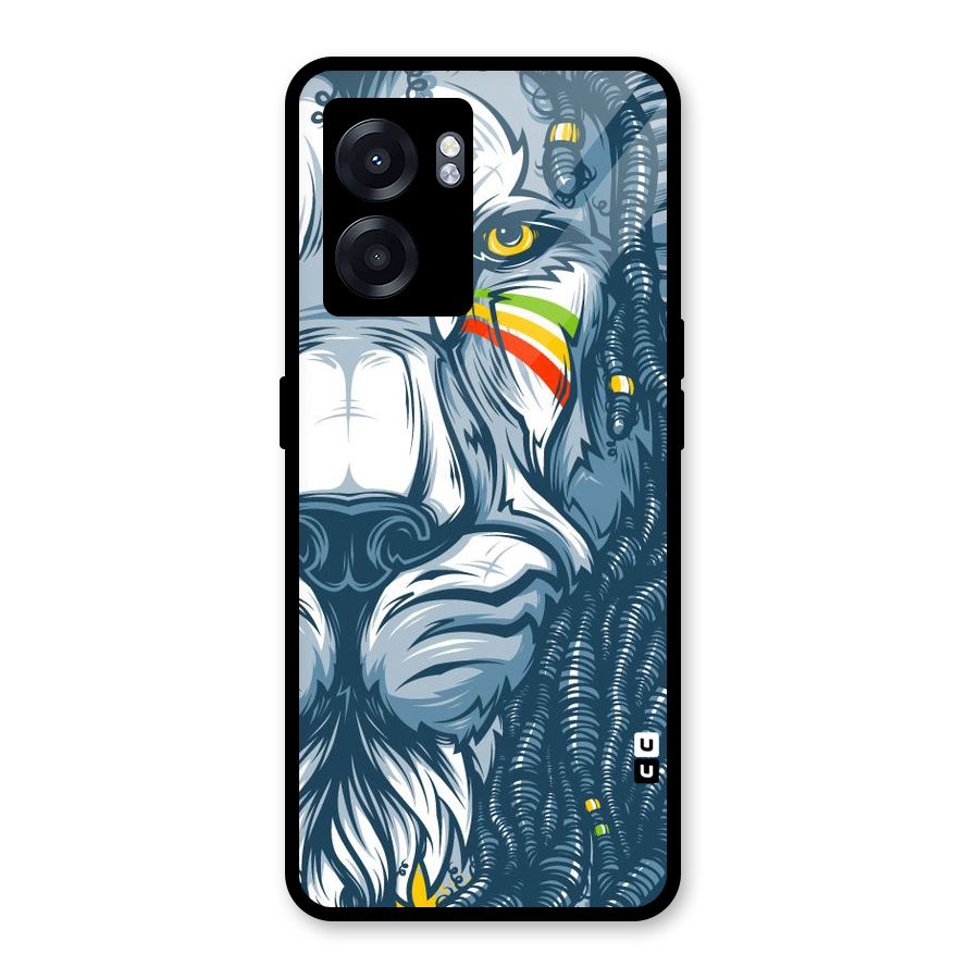 Lionic Face Glass Back Case for Realme Narzo 50 5G