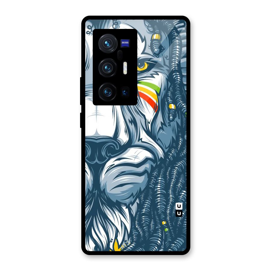 Lionic Face Glass Back Case for Vivo X70 Pro Plus