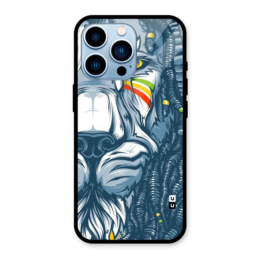 Lionic Face Glass Back Case for iPhone 13 Pro