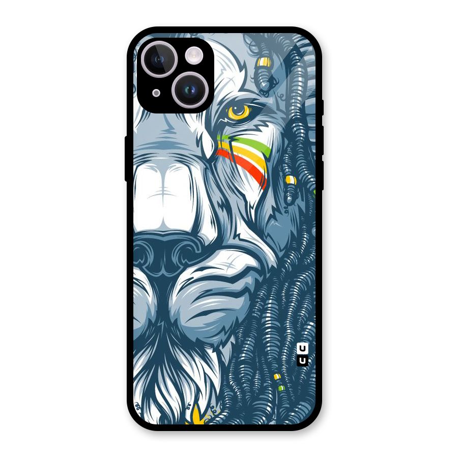 Lionic Face Glass Back Case for iPhone 14 Plus