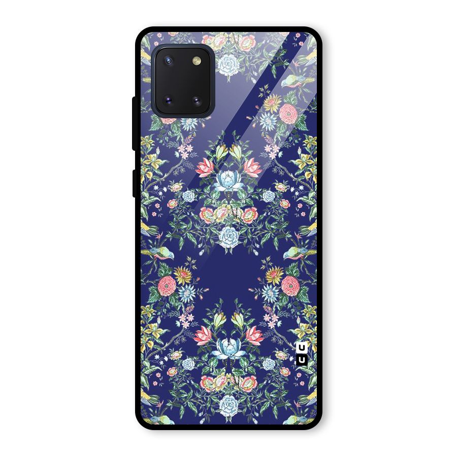Little Flowers Pattern Glass Back Case for Galaxy Note 10 Lite