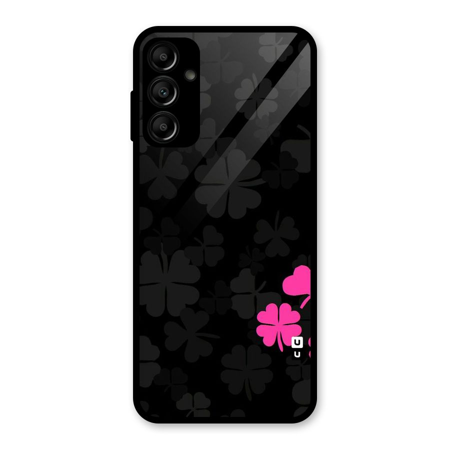 Little Pink Flower Glass Back Case for Galaxy A14 5G