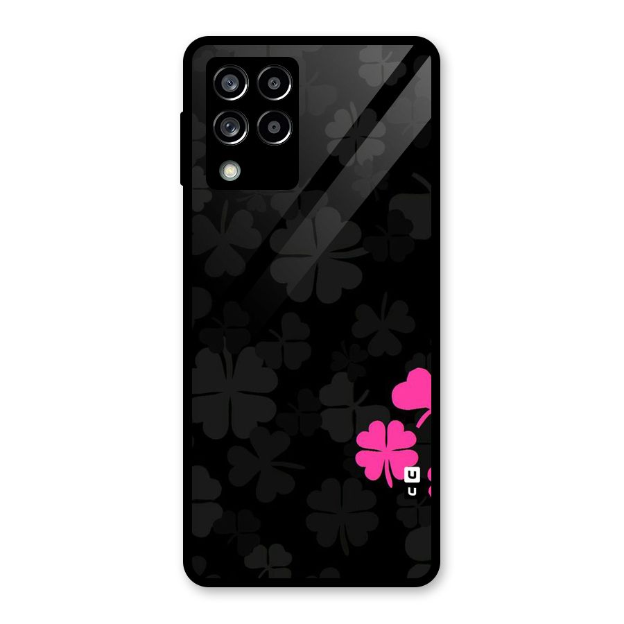 Little Pink Flower Glass Back Case for Galaxy M53 5G