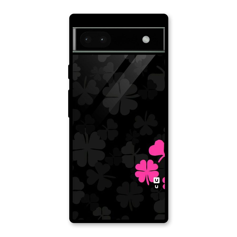 Little Pink Flower Glass Back Case for Google Pixel 6a
