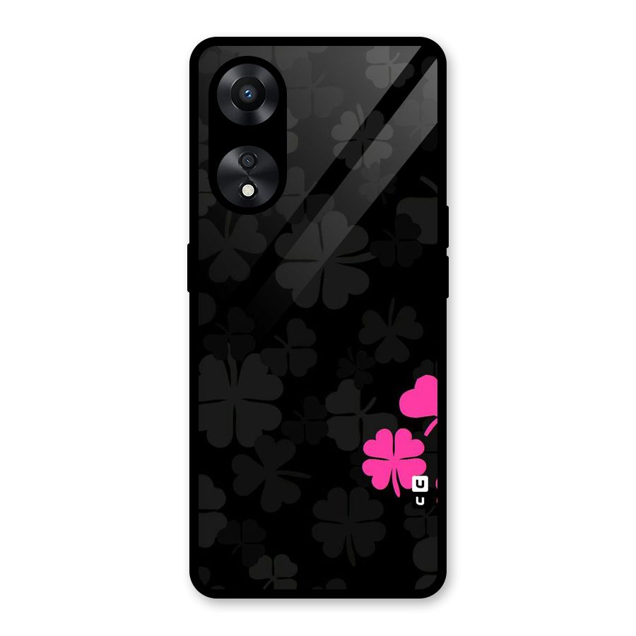 Little Pink Flower Glass Back Case for Oppo A78