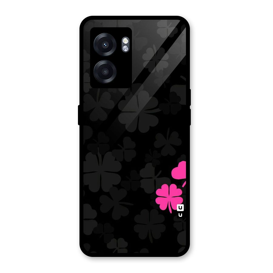 Little Pink Flower Glass Back Case for Oppo K10 (5G)