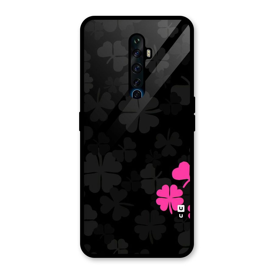 Little Pink Flower Glass Back Case for Oppo Reno2 F