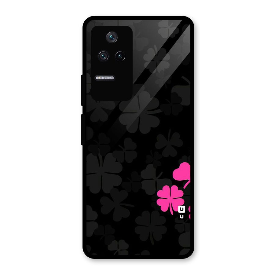 Little Pink Flower Glass Back Case for Poco F4 5G