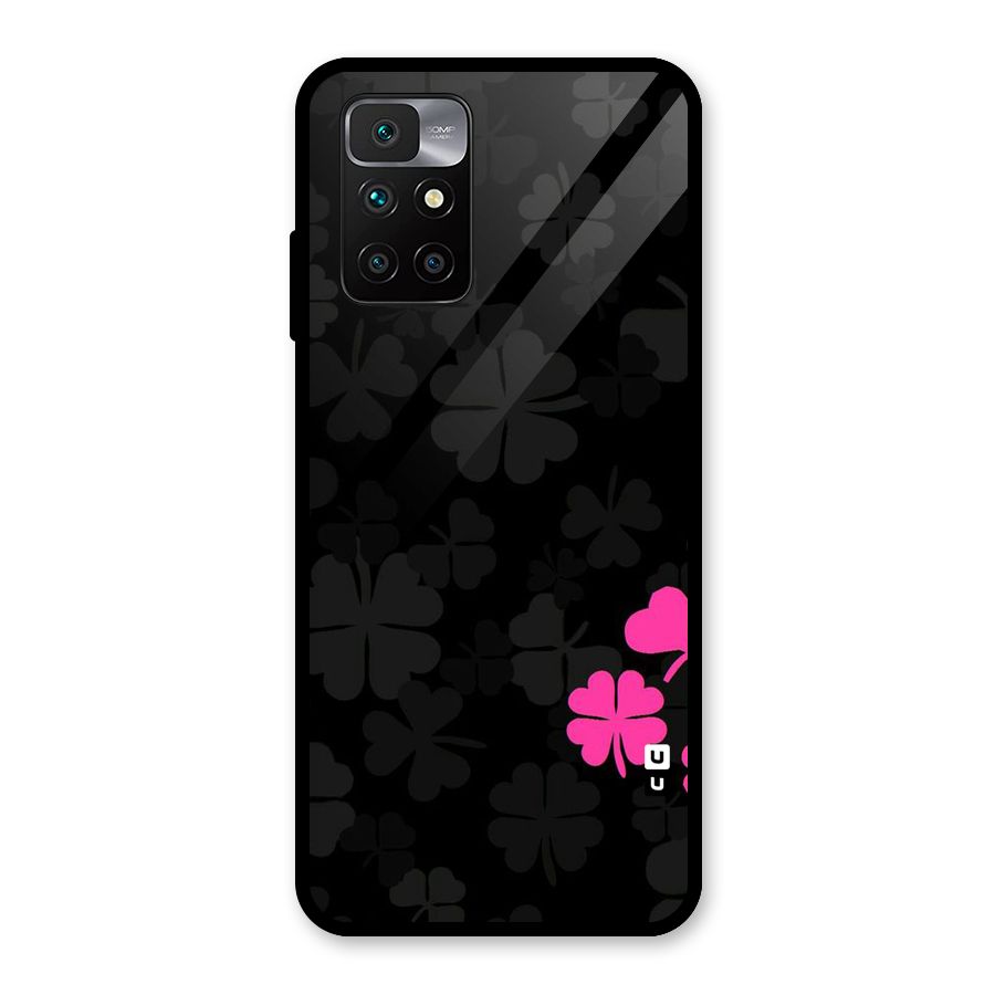 Little Pink Flower Glass Back Case for Redmi 10 Prime