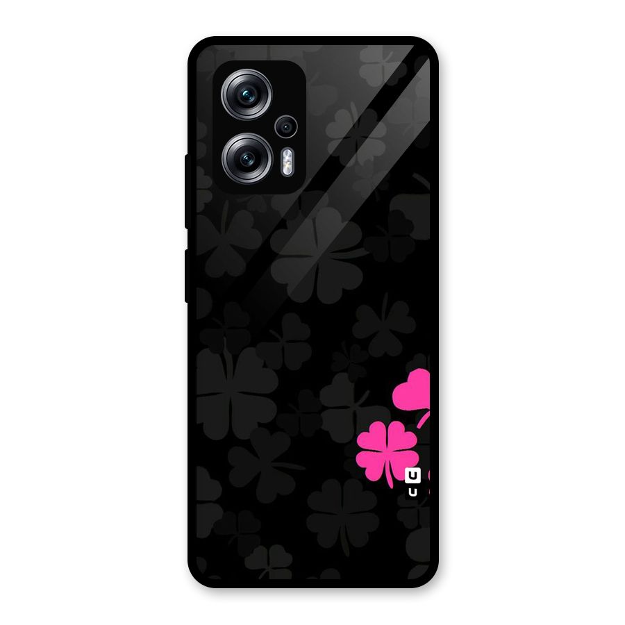 Little Pink Flower Glass Back Case for Redmi K50i