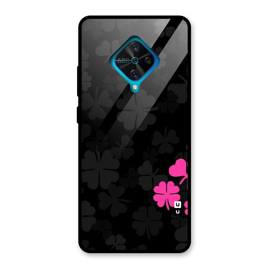 Little Pink Flower Glass Back Case for Vivo S1 Pro