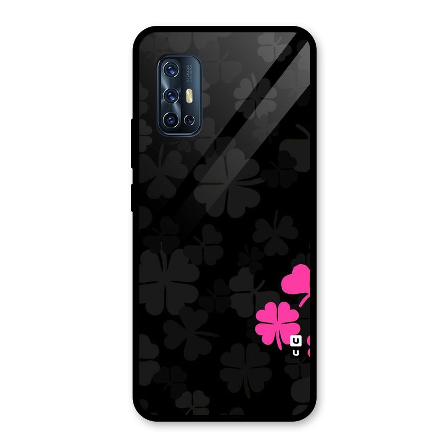 Little Pink Flower Glass Back Case for Vivo V17