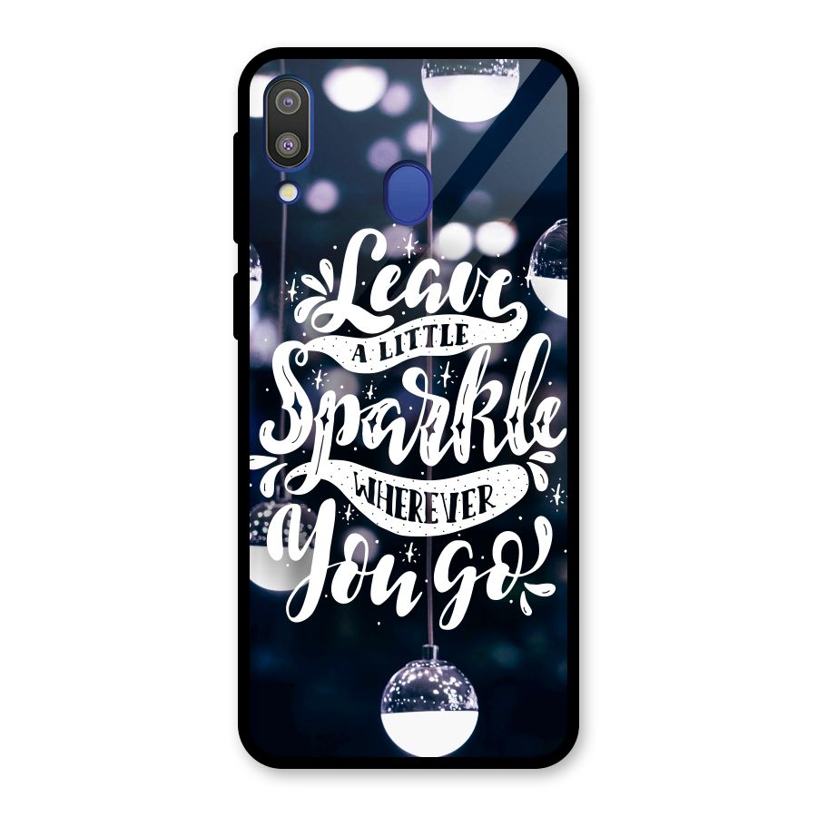 Little Spark Glass Back Case for Galaxy M20
