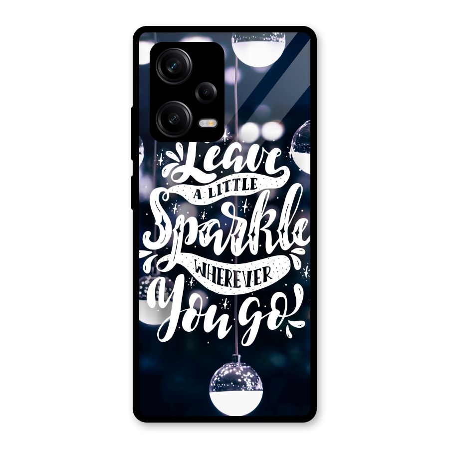 Little Spark Glass Back Case for Redmi Note 12 Pro