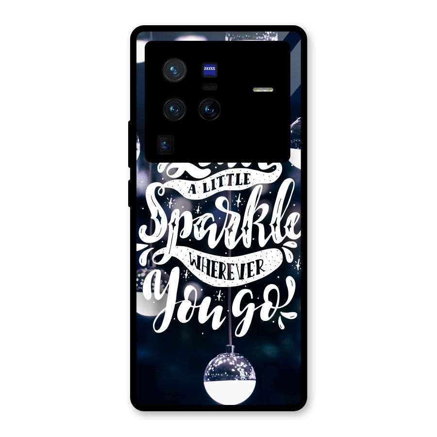 Little Spark Glass Back Case for Vivo X80 Pro