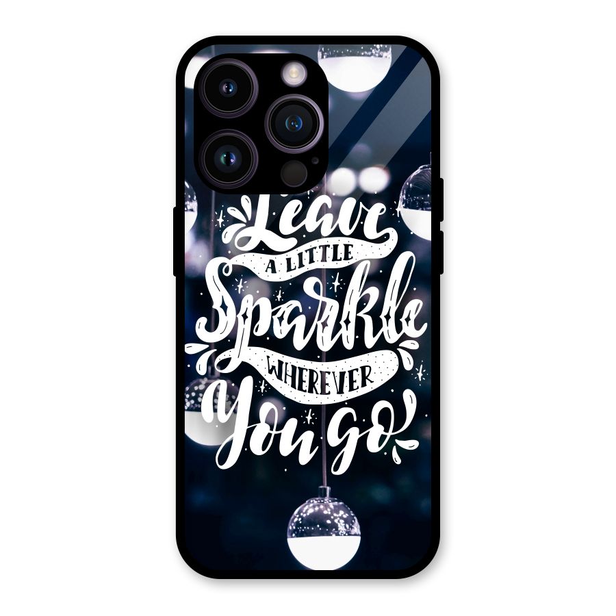 Little Spark Glass Back Case for iPhone 14 Pro