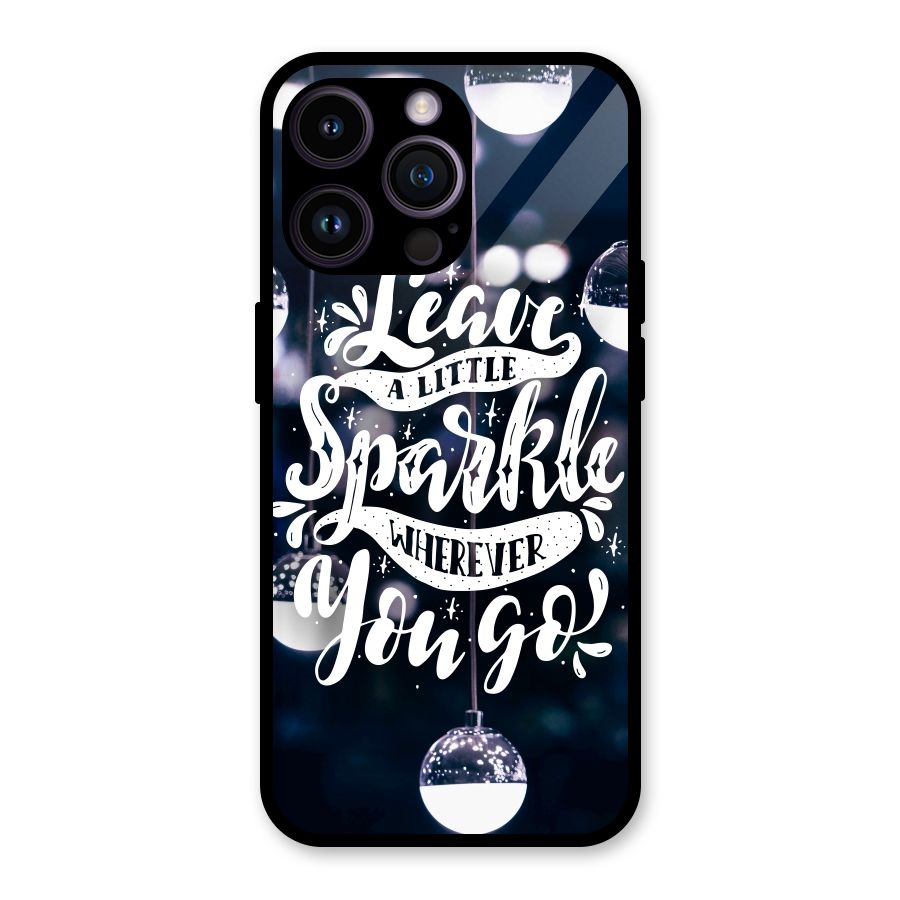Little Spark Glass Back Case for iPhone 14 Pro Max