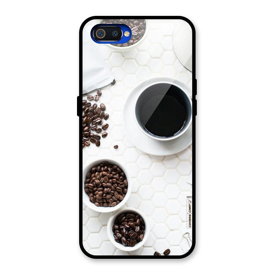 Live Coffee Glass Back Case for Realme C2