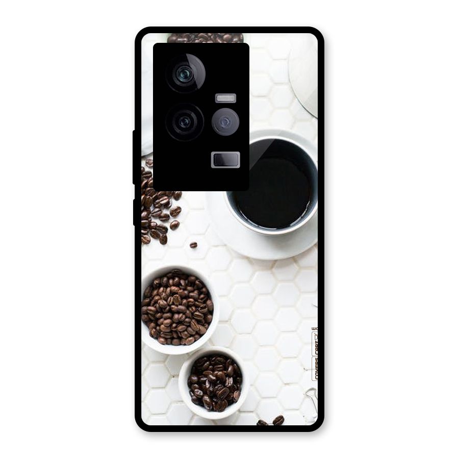Live Coffee Glass Back Case for Vivo iQOO 11 5G