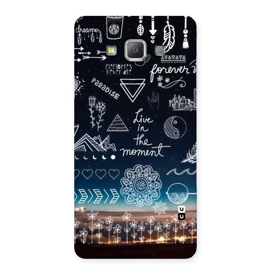 Live In The Moment Back Case for Galaxy A7