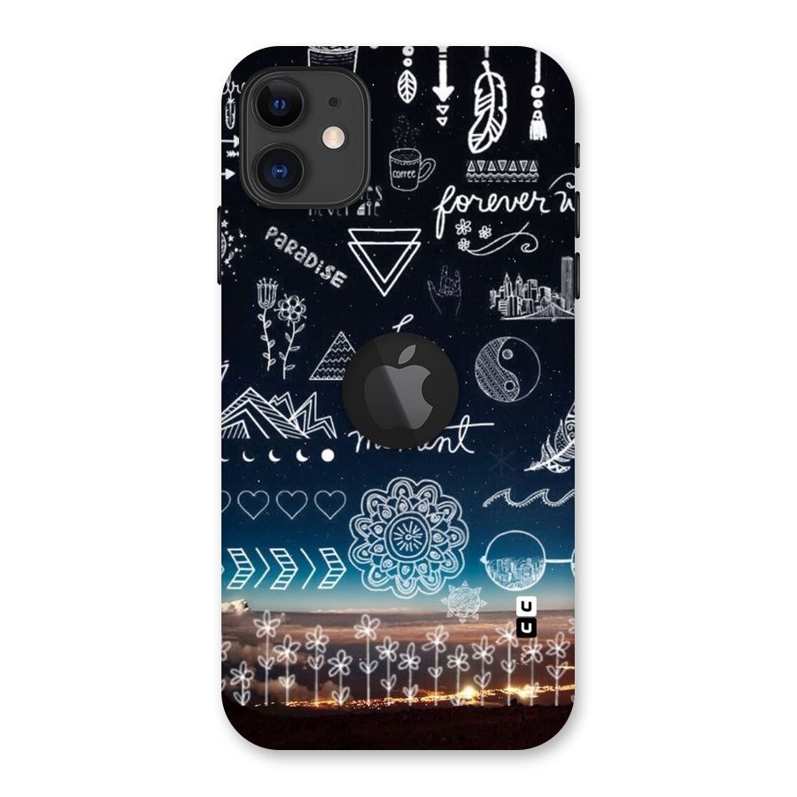 Live In The Moment Back Case for iPhone 11 Logo Cut