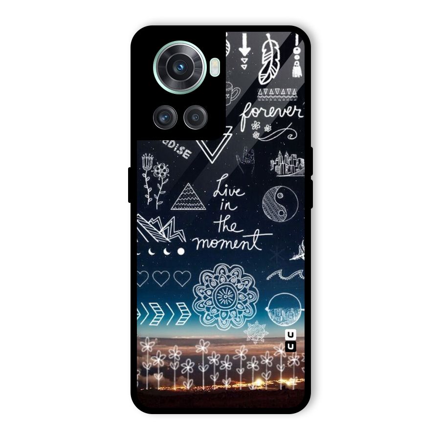 Live In The Moment Glass Back Case for OnePlus 10R