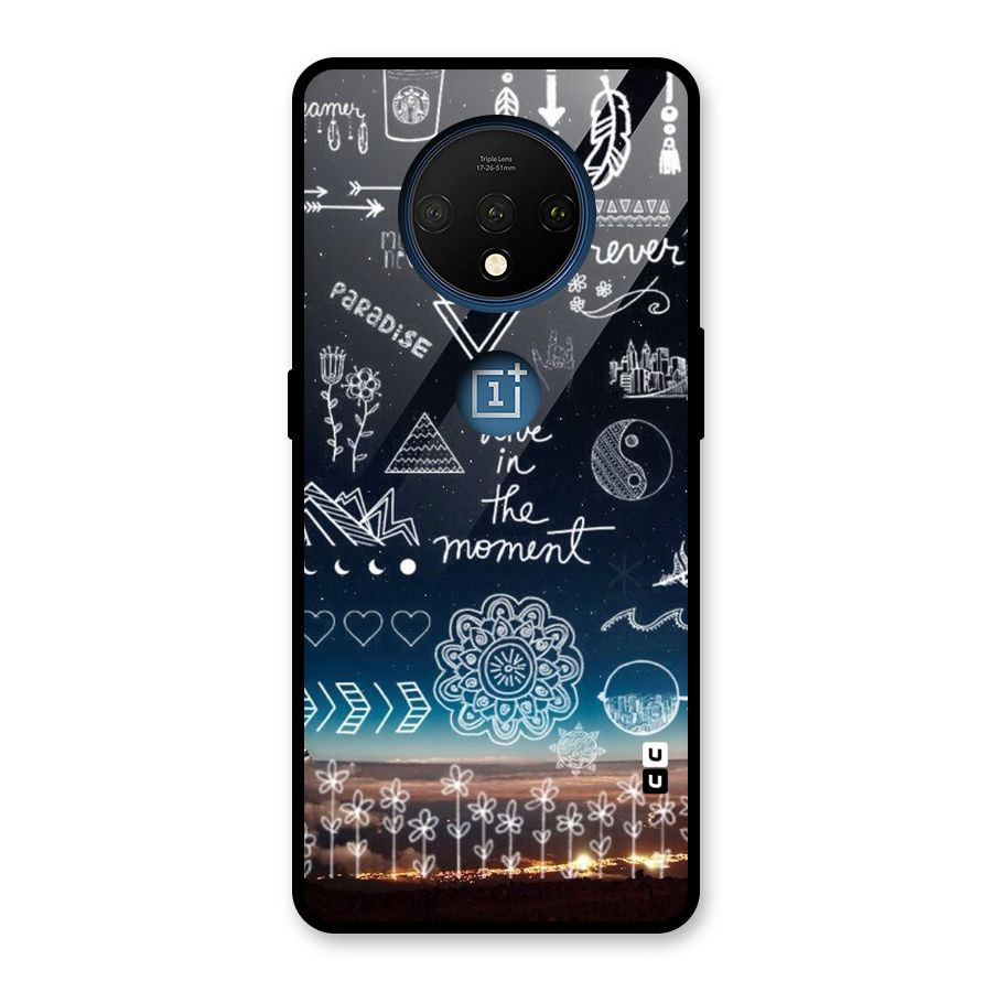 Live In The Moment Glass Back Case for OnePlus 7T