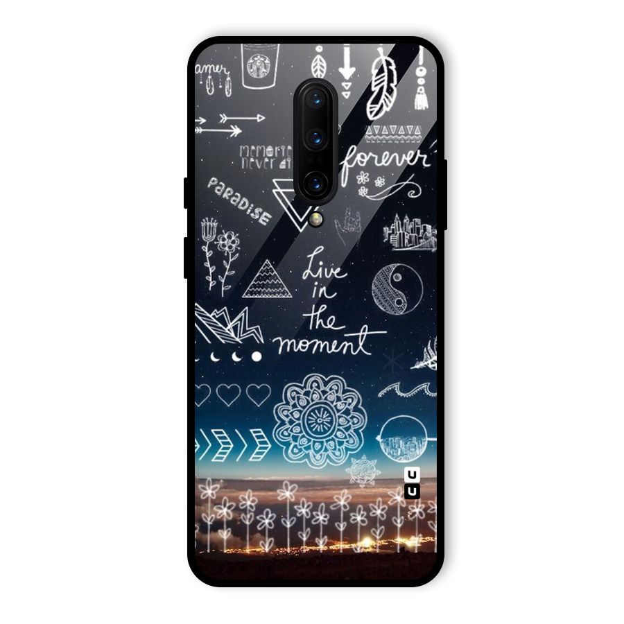 Live In The Moment Glass Back Case for OnePlus 7 Pro