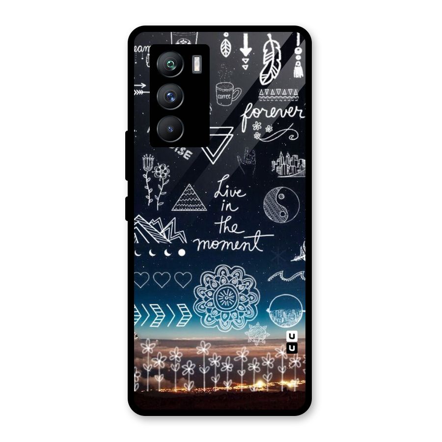 Live In The Moment Glass Back Case for Vivo iQOO 9 SE