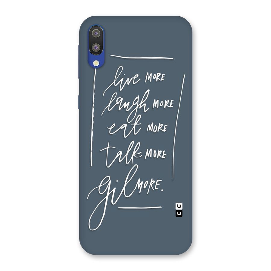 Live Laugh More Back Case for Galaxy M10