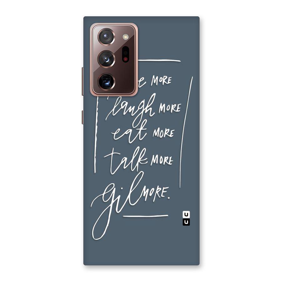 Live Laugh More Back Case for Galaxy Note 20 Ultra