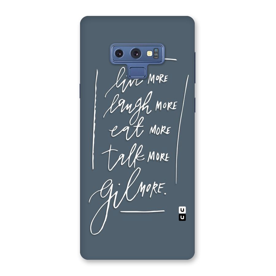 Live Laugh More Back Case for Galaxy Note 9