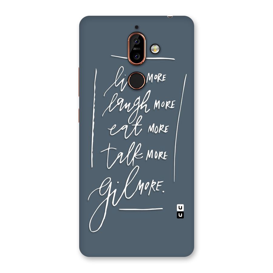 Live Laugh More Back Case for Nokia 7 Plus