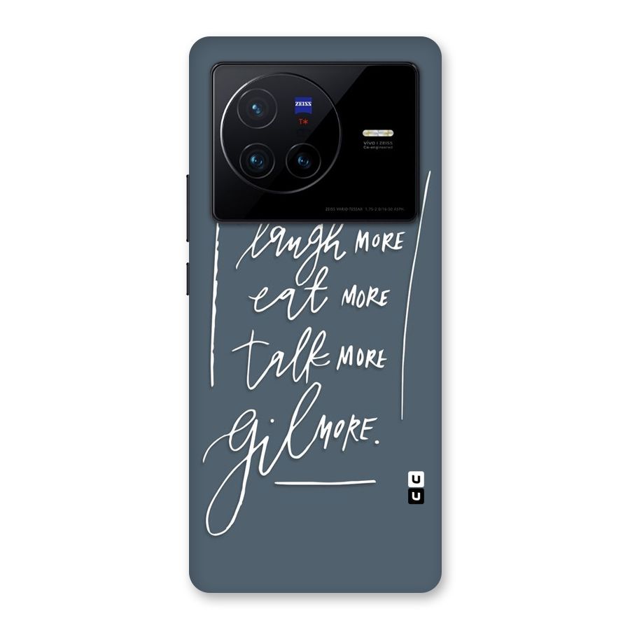 Live Laugh More Back Case for Vivo X80
