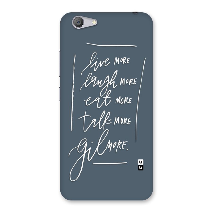 Live Laugh More Back Case for Vivo Y53