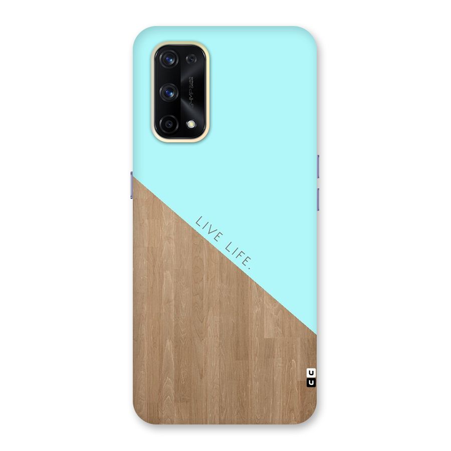 Live Life Glass Back Case for Realme X7 Pro