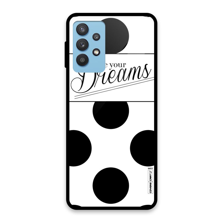 Live Your Dreams Glass Back Case for Galaxy M32 5G