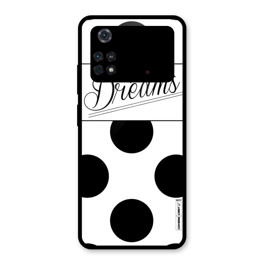 Live Your Dreams Glass Back Case for Poco M4 Pro 4G