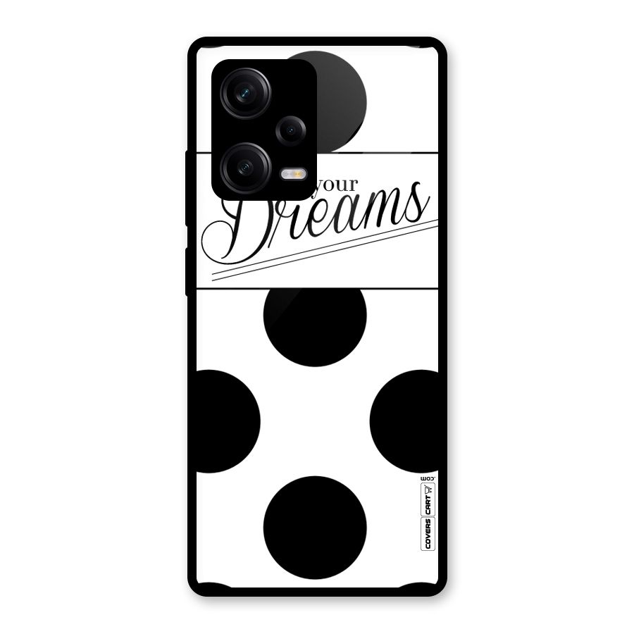 Live Your Dreams Glass Back Case for Redmi Note 12 Pro