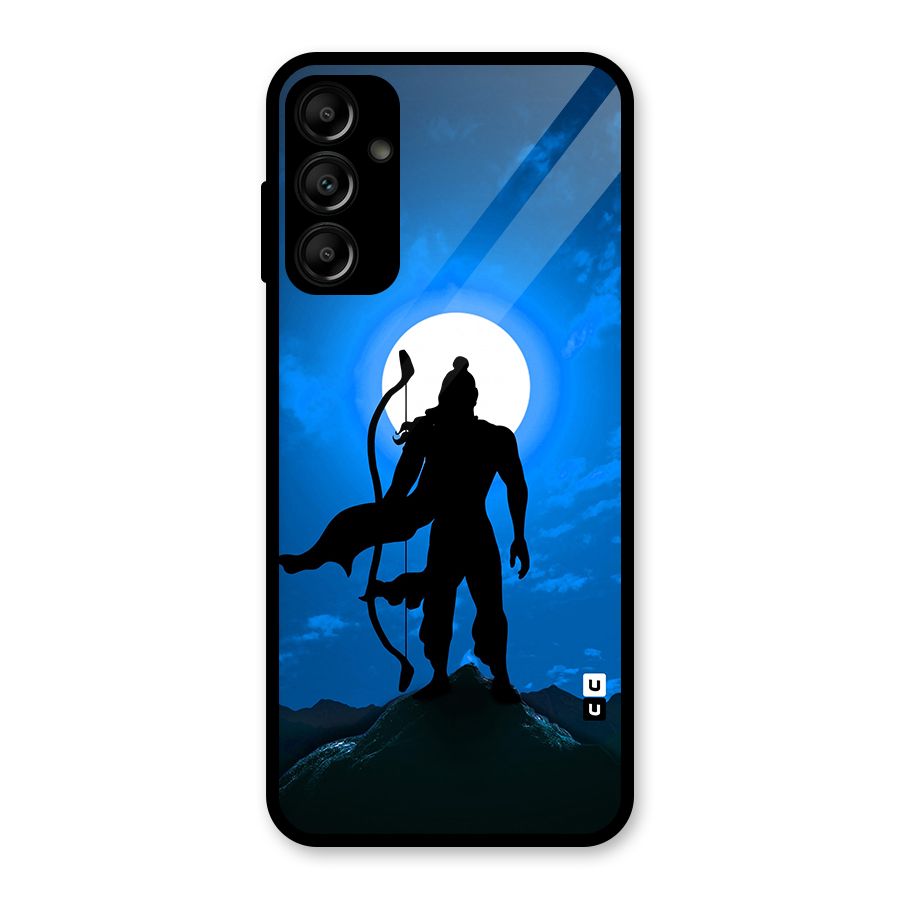 Lord Ram Illustration Glass Back Case for Galaxy A14 5G