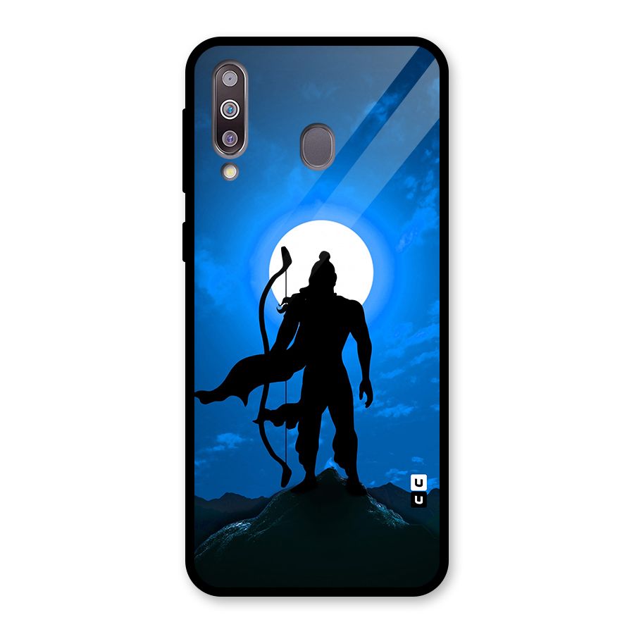 Lord Ram Illustration Glass Back Case for Galaxy M30