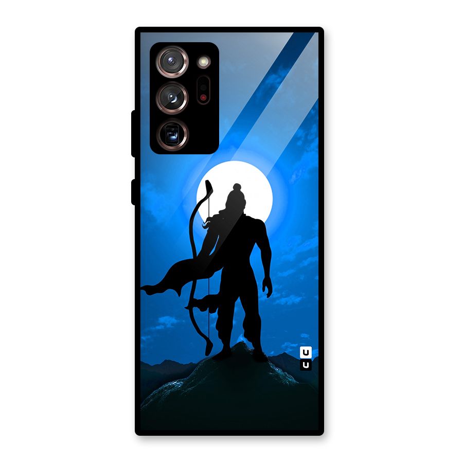 Lord Ram Illustration Glass Back Case for Galaxy Note 20 Ultra 5G