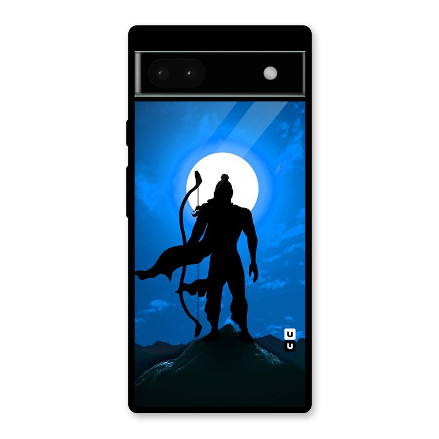 Lord Ram Illustration Glass Back Case for Google Pixel 6a